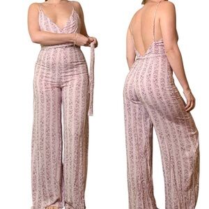 Lulu’s Floral Wrap Jumpsuit